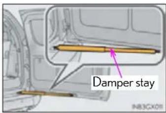 Damper stay IN83CX01