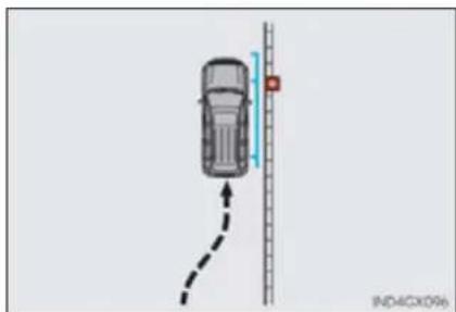LEXUS GX 460 (2016) - ■ Using the vehicle width line & course line - 2