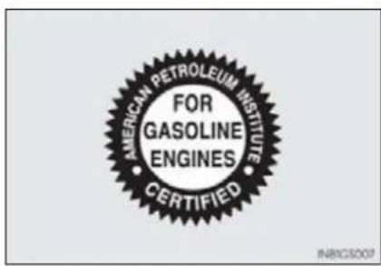 AMERICAN PETROLEUM INSTITUTE FOR GASOLINE ENGINES CERTIFIED INWCS002
