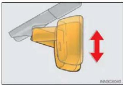 LEXUS GX 460 (2016) - Adjusting the height of rear view mirror - 1