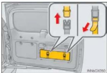 Diagram showing connector placement in a device with labeled connectors and directional arrows indicating movement or assembly.