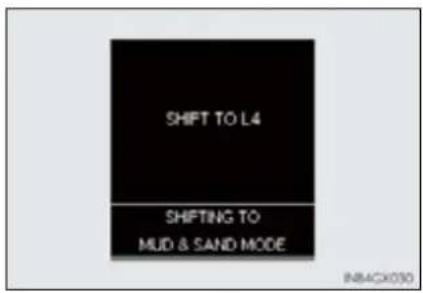 SHIFT TO L4 SHIFTING TO MUD & SAND MODE IN84CX030