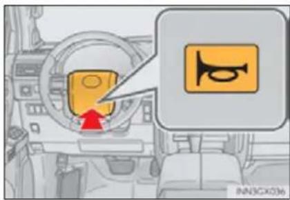 Diagram showing car dashboard with a red arrow pointing to the dashboard screen and a yellow speech bubble containing a stylized 'T' logo.