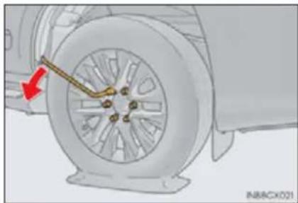LEXUS GX 460 (2016) - Replacing a flat tire - 3