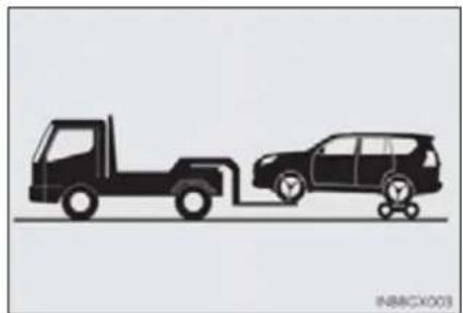 LEXUS GX 460 (2016) - Towing with a wheel-lift type truck - 1