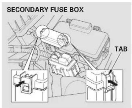 SECONDARY FUSE BOX TAB