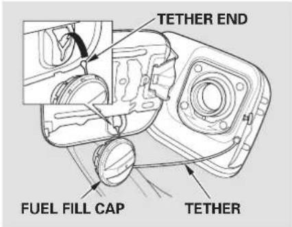TETHER END FUEL FILL CAP TETHER