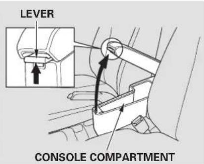 LEVER CONSOLE COMPARTMENT