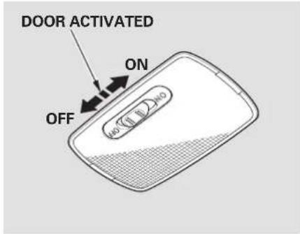 DOOR ACTIVATED ON OFF