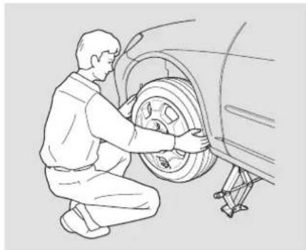 Honda Civic Hybrid (2004) - Changing a Flat Tire - 5