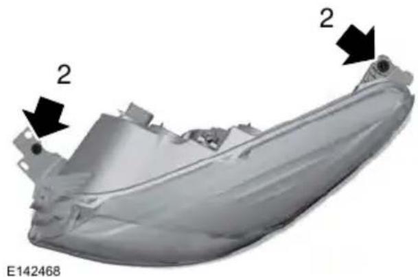 3D model of a car body part with two black arrows pointing to specific features (no text or symbols present)