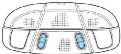 FORD E-450 (2011) - Front and rear courtesy/reading lamps (if equipped) - 1
