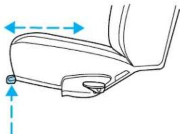 FORD E-450 (2011) - Adjusting the front manual seat (if equipped) - 3