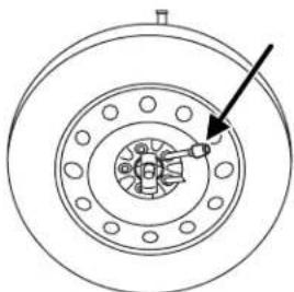 Technical line drawing of a mechanical component with concentric rings and a central hub (no text or symbols)