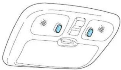 Line drawing of a ceiling-mounted air conditioner unit with vent and door (no text or symbols)