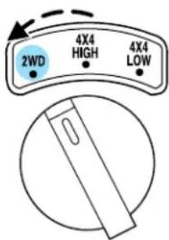 2WD 4X4 HIGH 4X4 LOW