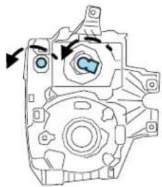 Technical line drawing of a mechanical assembly with no visible text or symbols