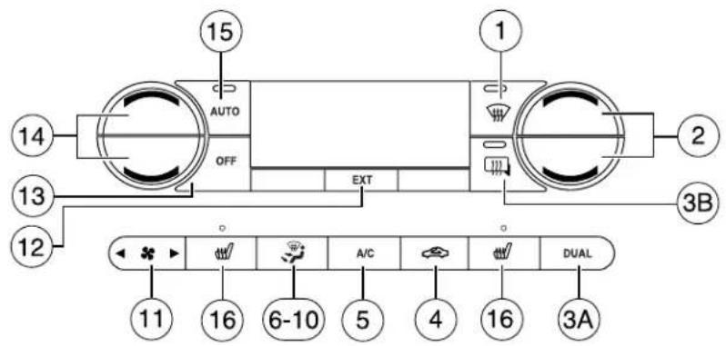 15 AUTO OFF EXT 1 2 3B 14 13 12 11 16 6-10 A/C 4 16 3A