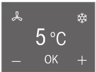 5 °C - OK +