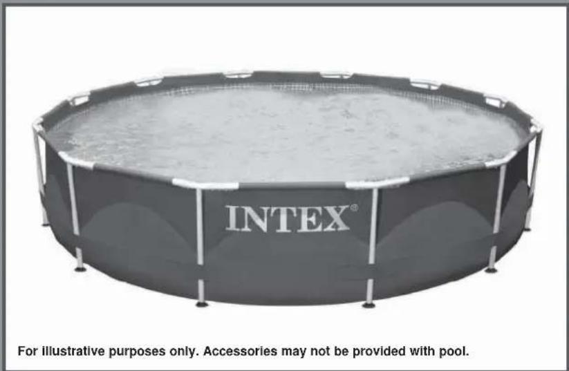 INTEX® For illustrative purposes only. Accessories may not be provided with pool.
