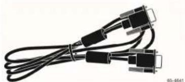 Coiled black cable with two connectors (no text or symbols visible)