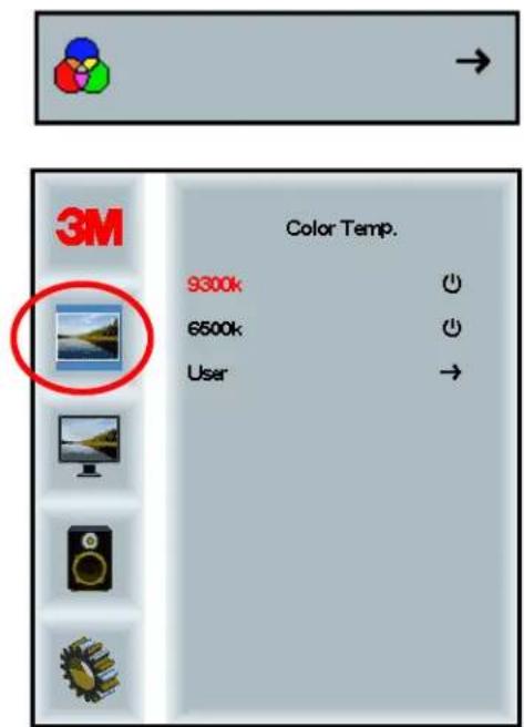 3M Color Temp. 9300k 6500k User