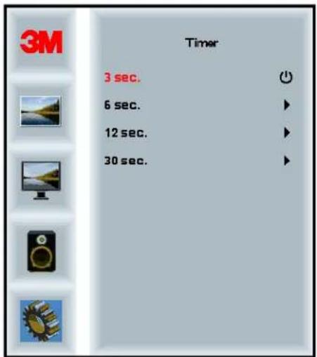 3M Timer 3 sec. 6 sec. 12 sec. 30 sec.