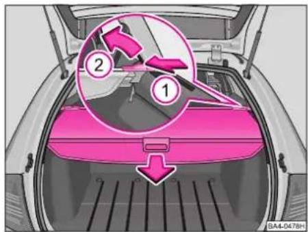 SKODA Octavia Tour (2005) - Luggage compartment cover (Estate) - 1