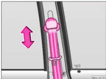 SKODA Octavia Tour (2005) - Fastening a three-point seat belt - 1