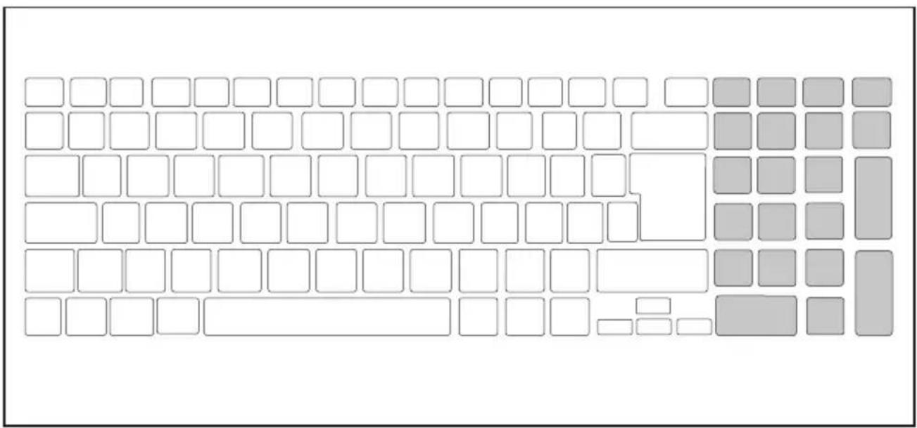 FUJITSU LIFEBOOK A556G - SeparaterZiffernblock - 1