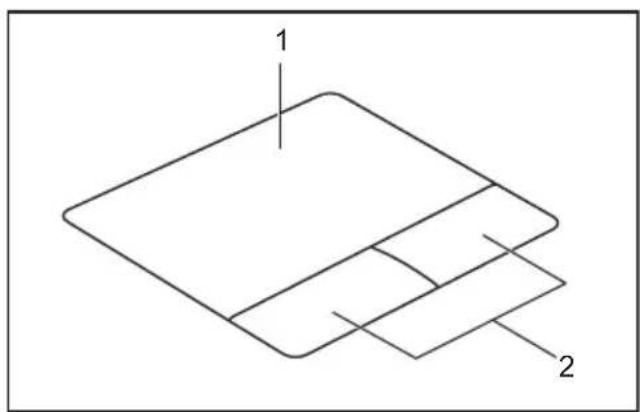 FUJITSU LIFEBOOK A556G - TouchpadundTouchpad-Tasten - 2