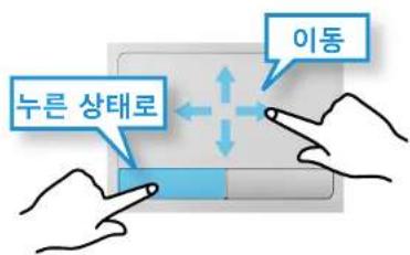 SAMSUNG ATIV NT450R5G - 드래그(끌기) 기능 - 1