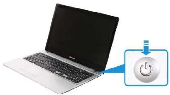 SAMSUNG ATIV NP470R5E - Einschalten des Computers - 1