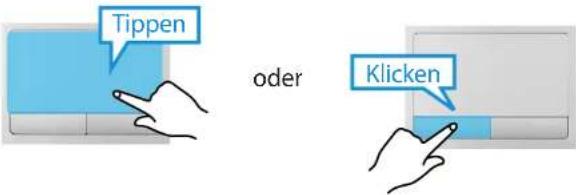 Tippen oder Klicken