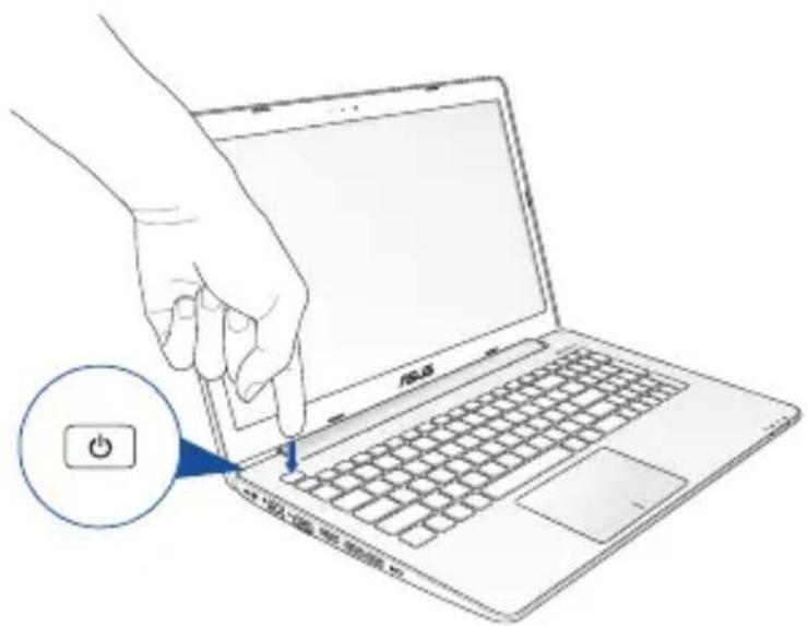 ASUS X555UB - Ein-/Austaste drücken - 1