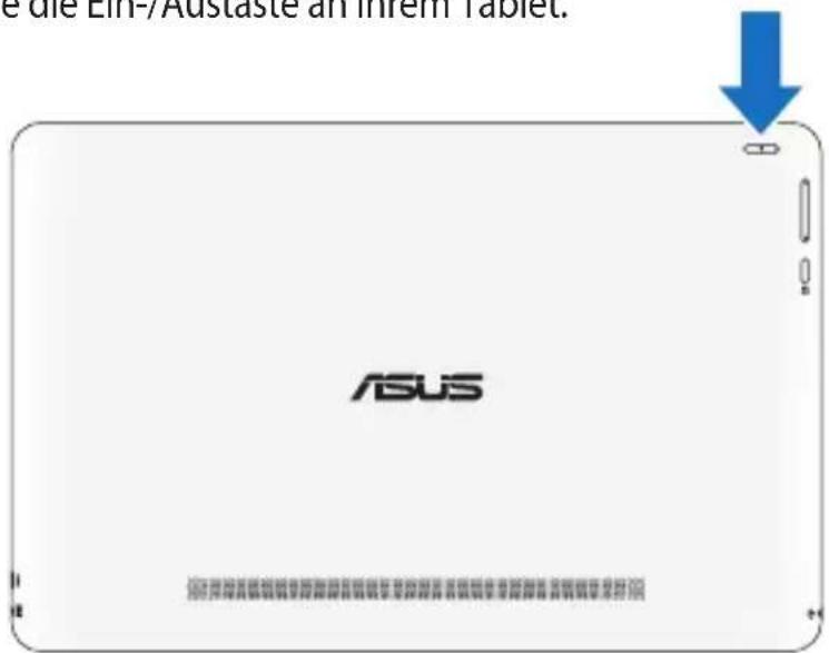 e die LinP/Austaste an ihrem Tablet. ASUS