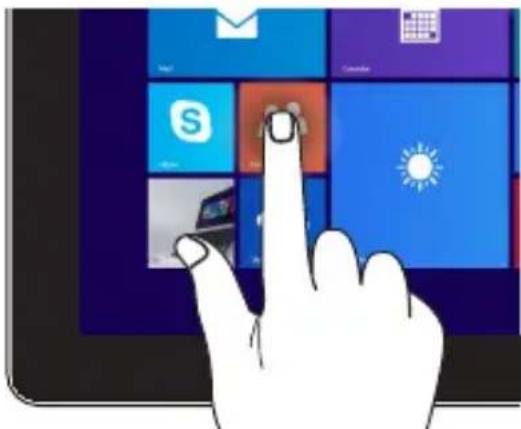 ASUS Transformer T300FA - Tippen/Doppeltippen Angetippt halten - 2
