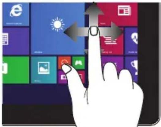 ASUS Transformer T300FA - Vom oberen Rand streichen Mit dem Finger streichen - 2