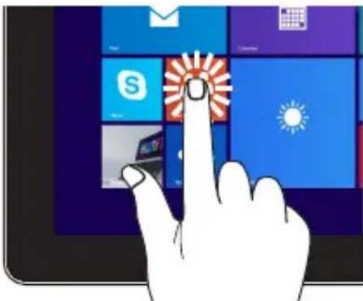 ASUS Transformer T300FA - Tippen/Doppeltippen Angetippt halten - 1