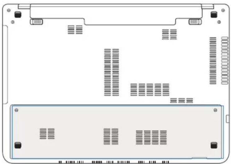 ASUS A56CB - Locating the hard disk drives - 1