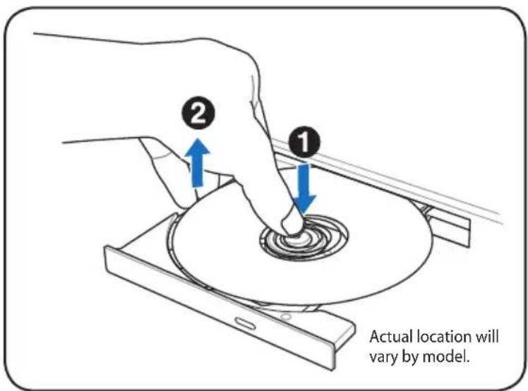 Actual location will vary by model.