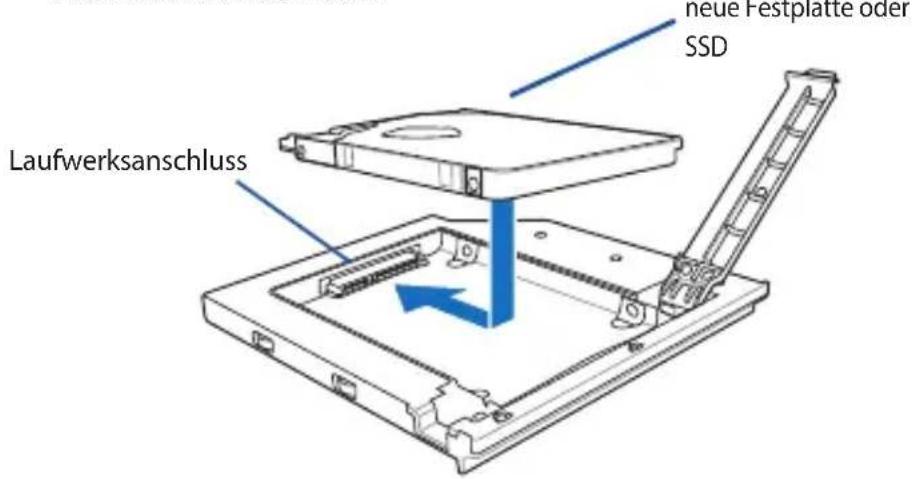 neue Festplatte oder SSD Laufwerksanschluss