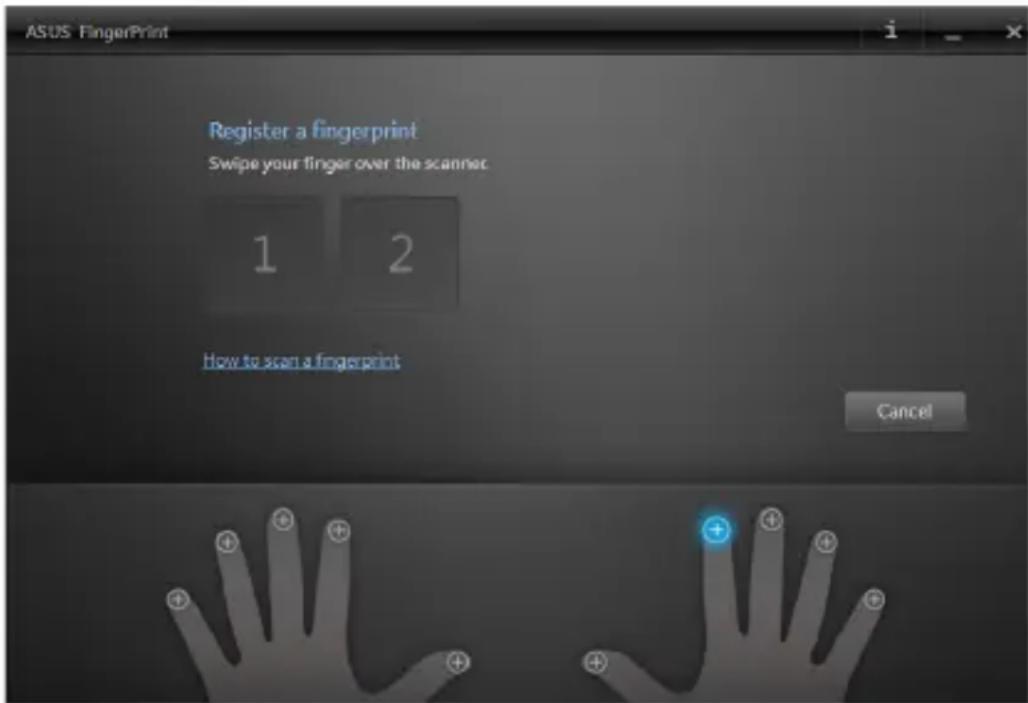 ASUS PRO B ADVANCED B451JA - ASUS FingerPrint-App verwenden - 5
