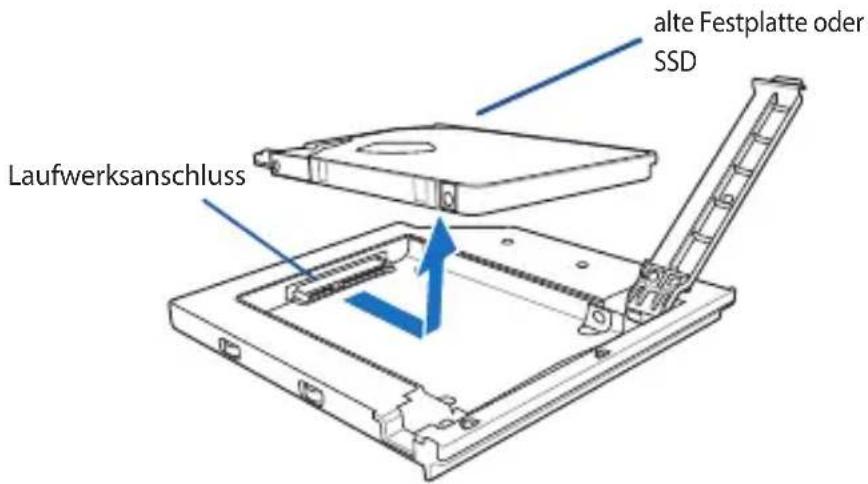alte Festplatte oder SSD Laufwerksanschluss