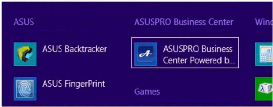 ASUS ASUS Backtracker ASUS FingerPrint ASUSPRO Business Center ASUSPRO Business Center Powered b... Games