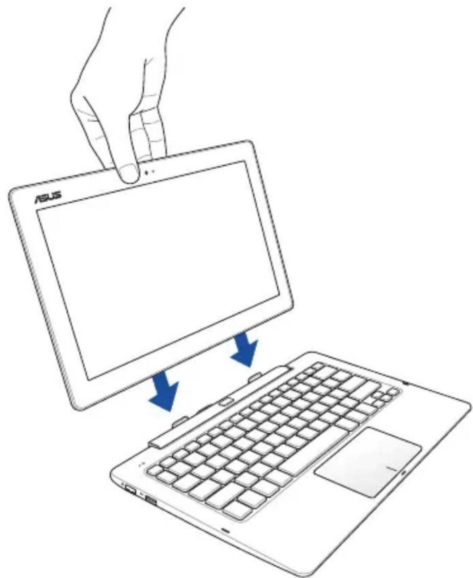ASUS Transformer T100TAL - Docken Sie das ASUS-Tablet auf der ASUS Mobile Docking Station. - 1
