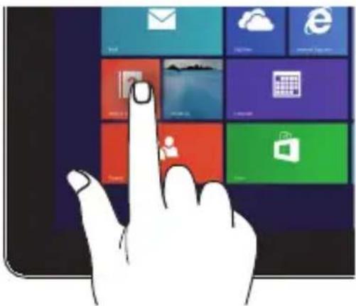 ASUS Transformer T100TAL - Tippen/Doppeltippen Angetippt halten - 1