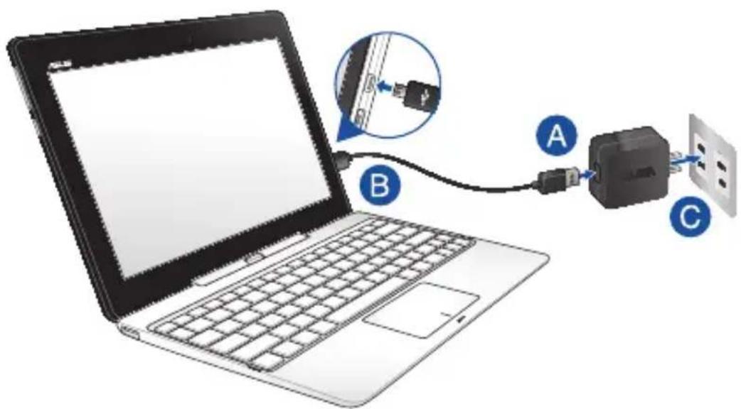 ASUS Transformer T100TAL - Aufladen Ihres ASUS Tablets. - 2