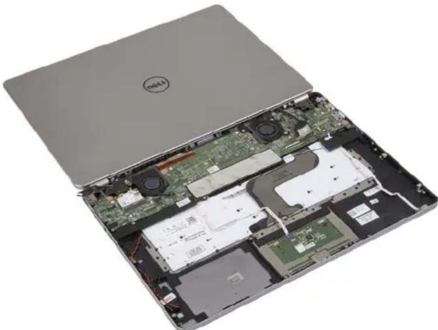 DELL Inspiron 7437 - VORSICHTSHINWEIS: Achten Sie auf eine ebene und saubere Arbeitsfläche, um Kratzer am Computerbildschirm zu vermeiden. - 1