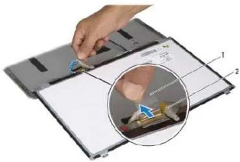 DELL XPS 15z - Entfernen des Bildschirms - 2